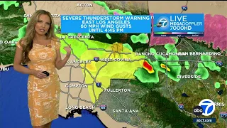 SPRING THUNDERSTORMS: Severe thunderstorm warning issued for parts of Los Angeles County