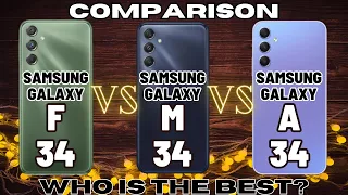 Samsung Galaxy F34 Vs Samsung Galaxy M34 Vs Samsung Galaxy A34: In-Depth Comparison