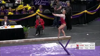 Kara Eaker (Utah) Beam 2022 @ LSU 9.875