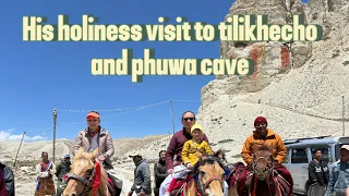 His Holiness visit to khachoe dzong and phuwa cave(dragteng dorje dragzong)