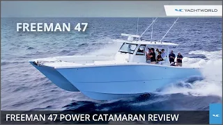 Freeman 47 High Performance Catamaran - Quick Walkthrough Sea Trial