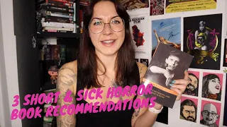 3 SHORT, SICK & STRANGE HORROR BOOK RECOMMENDATIONS | Zobo With A Shotgun