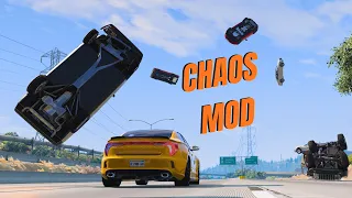 BeamNG Drive Chaos Mod  And It's Rainig Cars And Trucks