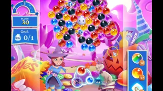 Bubble Witch Saga 2 Level 1303 with no booster, and never use +3 x 2 extra bubbles