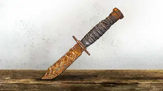 Rusty US Pilot Knife 1960’s Restoration