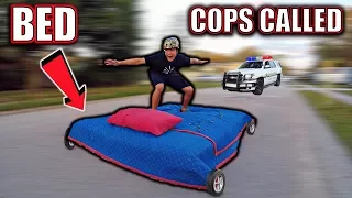 BED SURFING IN STREET **COPS CALLED**