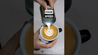 ARE YOU POURING TOO FAST? #latteart #coffee #crema #homebarista