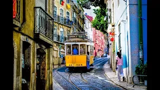 Lisboa tram ride.  На трамвае по  Лиссабону.