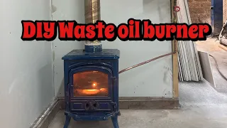 Garage Mods! wood burner to waste oil burner cheap cheap!!