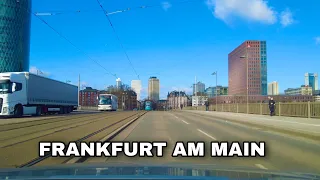 FRANKFURT am Main Driving 4K Video Tour | Germany | 2023