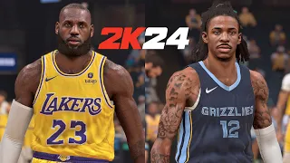 NBA 2K24 | LAKERS vs GRIZZLIES | ULTRA Realistic Graphics Concept Gameplay