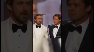 Ryan Gosling VS Brad Pitt at the 2016 Golden Globes #shorts #funny #real #edit #meme