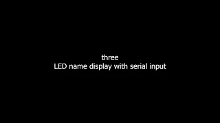 LED Display with serial input - Arduino Programming