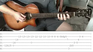 [Tab + Tutorial SLOW] how to impress a girl with a guitar and 60 seconds