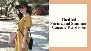My Thrifted Spring and Summer Capsule Wardrobe