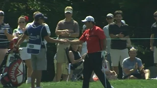 Patrick Reed’s awesome eagle hole-out at Deutsche Bank