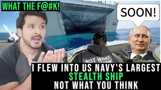 I Flew Into US Navy's Largest Stealth Ship | CG Reacts