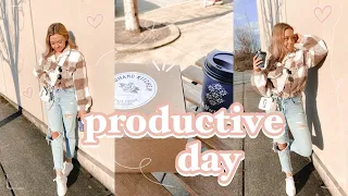 *PRODUCTIVE* DAY IN MY LIFE | morning routine, coffee, shopping, exercise and more!! 🤎