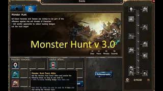 Drakensang Online - New updated Monster hunt July 2022 - progress bar & rewards