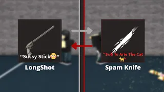 How OP can you get with the LongShot and Spam knife? | Roblox K.A.T