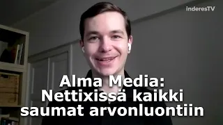 Alma Media: Nettixissä kaikki edellytykset arvonluontiin