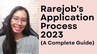 HOW to APPLY in RAREJOB | Applicant's COMPLETE GUIDE | Apply now!