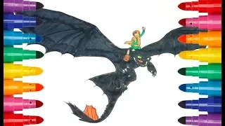 How to Train Your Dragon Interesting coloring Как приручить дракона Интересная раскраска