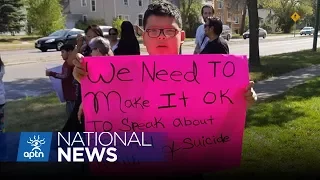 Taking to the street to show support for World Suicide Prevention Day | APTN News