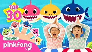[TOP 30⭐️] Bimbo Squalo Compilazione｜Baby Shark Italiano | Pinkfong! Canzoni per Bambini
