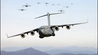 The McDonnell Douglas/Boeing C-17 Globemaster III is a large military transport Aircraft