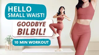 Do This Everyday to LOSE LOVE HANDLES & GET SMALL WAIST | 10 Min Standing Workout