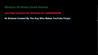 Windows 95 Utopia Sound Scheme (4K)