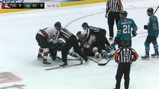 Tucson Roadrunners vs San Jose Barracuda Scrum