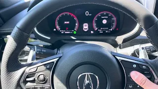 JC How to customize the gauge display in a 2024 Acura MDX Type S Advance Package