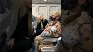 Military Veteran on the airplane 🇺🇸