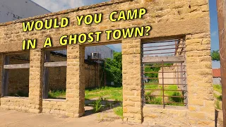 RV CAMPING IN A GHOST TOWN? RICHLAND SPRINGS TEXAS