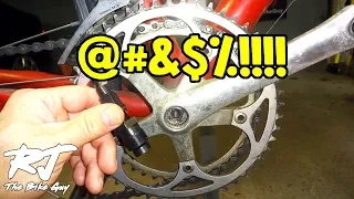 How to NOT Strip Crank Arm Threads When Removing Cranks