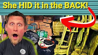 Elderly Woman HID the BEST in back of unit! ~ Storage Locker is just LOADED with CASH items!