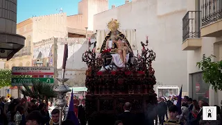 [4K] Piedad y Caridad en doble revirá de calle Mayor a calle Alfredo Almunia- Viernes Santo 2023