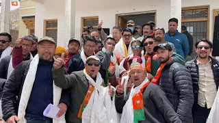 TASHI GYALSON BJP LADAKH MANDATE FOR LOK SABHA LADAKH FILED NOMINATION