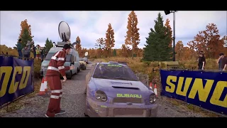 DiRT 4 PS4 Gameplay with Subaru Impreza WRC 2001 on Rally Michigan Short Stage + Replay