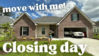 CLOSING & MOVING DAY! Come with me as I close on my first house & officially move in - MOVING SERIES