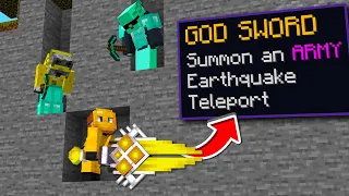 Minecraft Manhunt, but I have a GOD SWORD