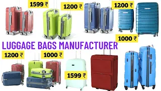 Trolley bags, Luggage bags, Duffel bags Wholesale market in Mumbai | Dharavi #mrkalitopiwala