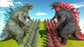 Legendary Godzilla War - Growing Godzilla 2014 VS Devil Godzilla, Size Comparison Godzilla