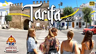🏖️Summertime in TARIFA - 4K (Ultra HD) Walking Virtual Tour Spain (2021)