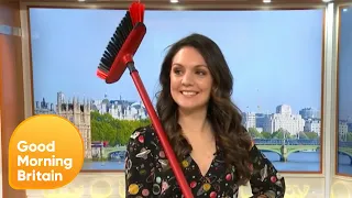 Can Laura complete the #BroomstickChallenge | Good Morning Britain