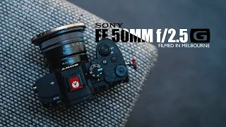 Sony FE 50mm f/2.5 G 4K Video Test (Tested on Sony A7IV in Melbourne)