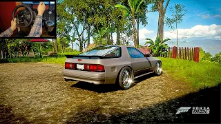 Mazda RX 7 Savanna 1990 | Forza Horizon 5 (w/900° Steering Wheel)