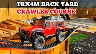 Traxxas Trx4m Defender Back Yard Crawler Course